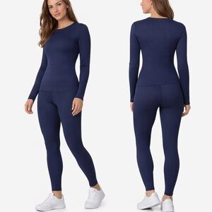 Navy Long Sleeve Top & Legging Set